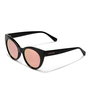 Hawkers DIVINE #black Lunettes de Soleil Femme Cat-eye Verres Rose Gold UV400 Monture TR90 Noir