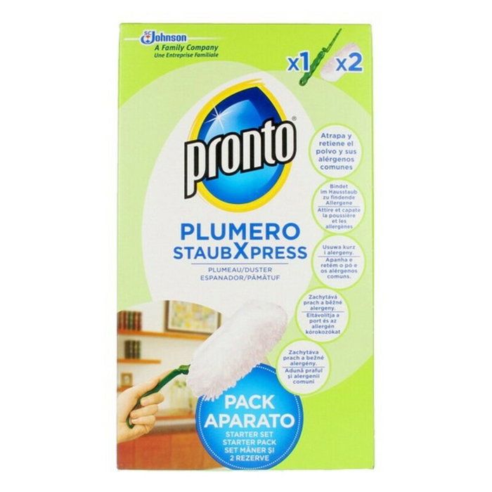 Pronto Plumeau Attrapapoussière avec 2 recharges