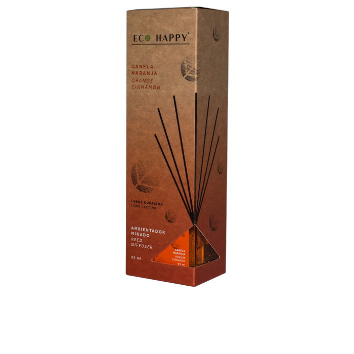 Eco Happy Désodorisant Mikado Cannelle-Orange 95 ml