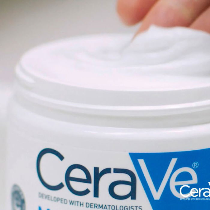 Cerave Crème Hydratante Peaux Sèches à Très Sèches 340g - Technologie MVE, Renforce la Barrière Cutanée