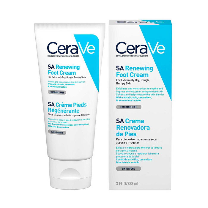Cerave Crème Pieds Régénératrice Peaux Sèches et Rugueuses 88 ml