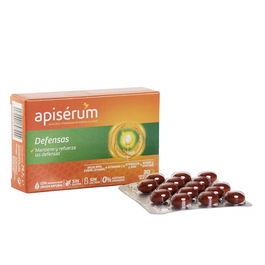 Apisérum DEFENSAS Gélules 30 u - Vitamine C, Zinc, Jalea Real, Echinacée, Reishi, Shitake