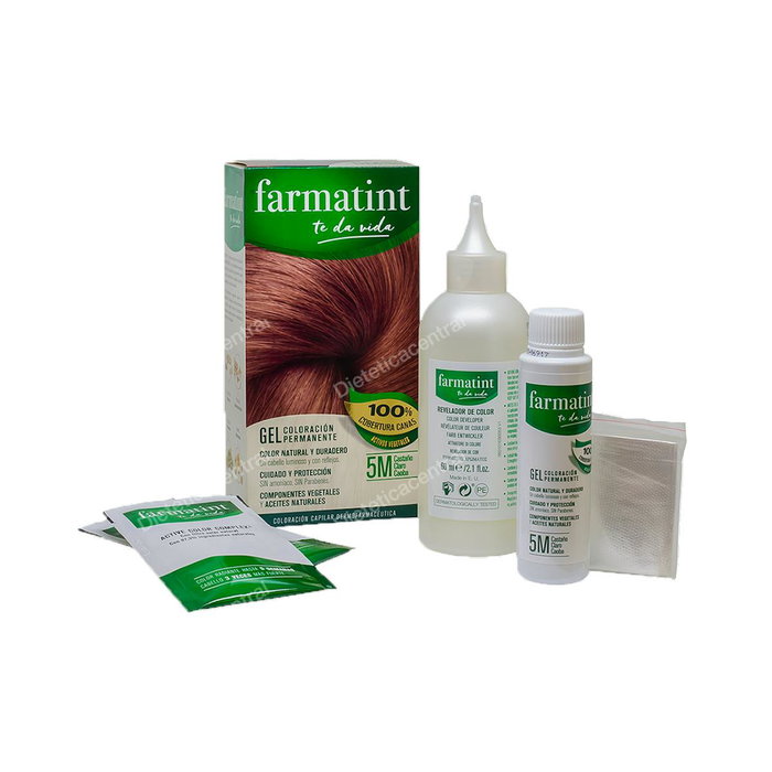 Farmatint Gel Coloration Permanente 5m-Marron Clair Acajou (Pack de 5) Farmatint Gel Coloration Permanente 5m-Marron Clair Acajou (Pack de 5)