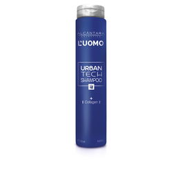 Alcantara L'UOMO URBANTECH Shampooing Fortifiant Homme au Collagène et Menthol, 250 ml
