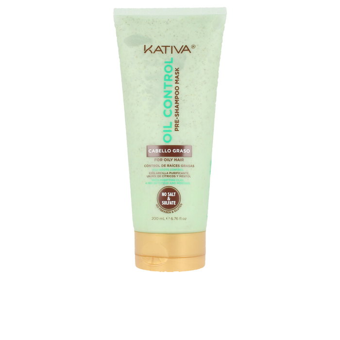 Kativa Masque Pré-Shampoing Oil Control 200 ml pour Cheveux Gras