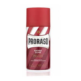 Proraso Mousse à raser Santal 300 ml - Pour barbes dures - Émolliente et nutritive - Sans parabènes, huiles minérales, silicones et SLS