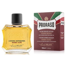 Proraso - After Shave Lotion au Karité 100 mL - Hydratant pour peaux sensibles et barbes épaisses - Protection après rasage