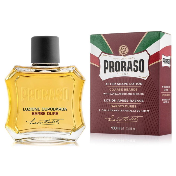 Proraso - After Shave Lotion au Karité 100 mL - Hydratant pour peaux sensibles et barbes épaisses - Protection après rasage Proraso - After Shave Lotion au Karité 100 mL - Hydratant pour peaux sensibles et barbes épaisses - Protection après rasage