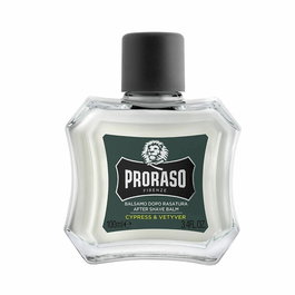 Proraso Balsam After-Shave Herbal Cypress & Vetiver 100 ml - Hydratant et Tonifiant pour la Peau, Sans Parabènes, Pour Tous Types de Peau