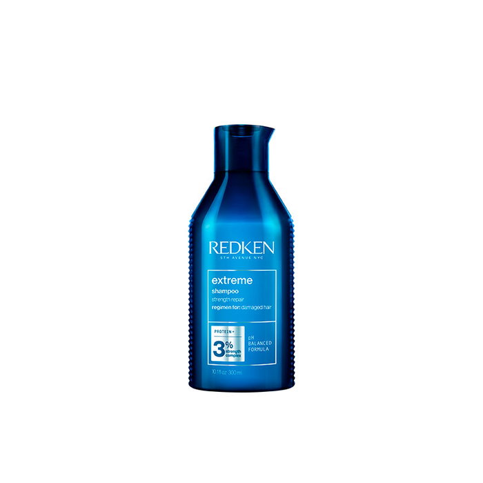 Redken Extreme Shampoo 300 ml - Shampooing fortifiant et restructurant pour cheveux secs et abîmés - Nouveau format 300 ml Redken Extreme Shampoo 300 ml - Shampooing fortifiant et restructurant pour cheveux secs et abîmés - Nouveau format 300 ml