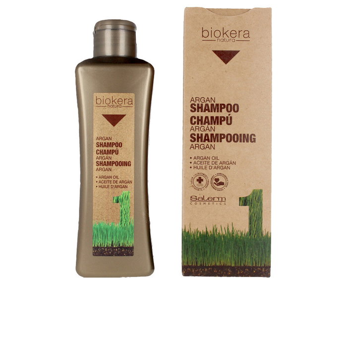 Salerm BIOKERA ARGANOLOGY Shampooing Cheveux Secs et Abîmés à l'Huile d'Argan - 300 ml