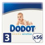 Dodot Sensitive Taille 3, 56 unités
