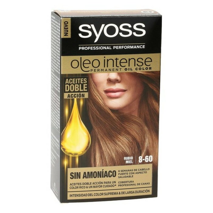 Syoss Olio Intense Teinture Permanente 8.60 Blond Miel, 5 pièces