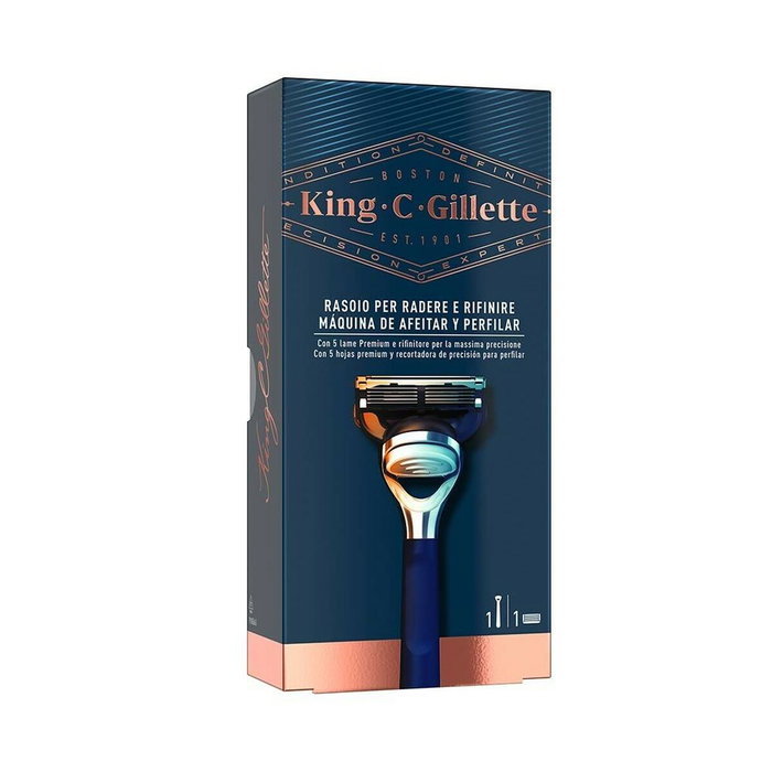 Gillette King C Rasoir de précision Bleu Gillette King C Rasoir de précision Bleu