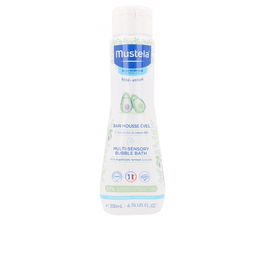 Mustela Bain Moussant Multisensoriel Bébé-Enfant 200 ml Nettoyant Doux Hipoalergénico pour Nourrissons Enfants Enrichi Avocat Bleuet Oligo-éléments Marins