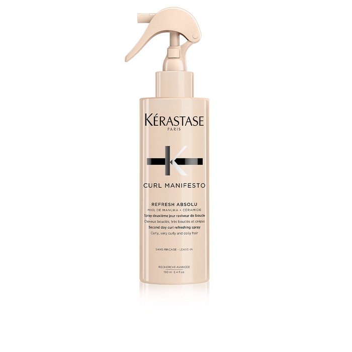 Kérastase Curl Manifesto Refresh Absolu - Spray Rafraîchissant et Redéfinisseur de Boucles pour Cheveux Ondulés, Bouclés et Afro - 190 ml Kérastase Curl Manifesto Refresh Absolu - Spray Rafraîchissant et Redéfinisseur de Boucles pour Cheveux Ondulés, Bouclés et Afro - 190 ml