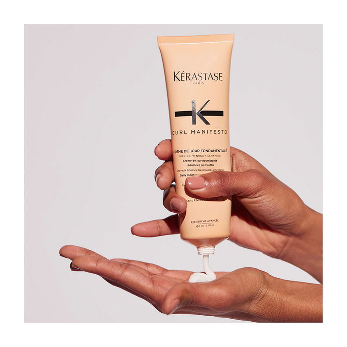 Kerastase Curl Manifesto Crème de Jour Fondamentale Soin Quotidien Cheveux Bouclés Frisottis Hydratation Protection Chaleur 150 ml