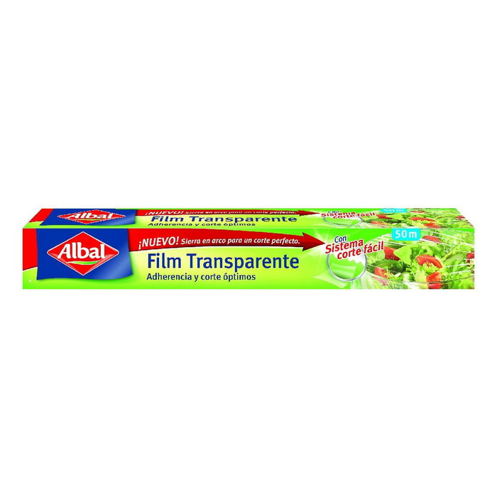 Albal Film alimentaire transparent avec système de découpe facile, 50 m