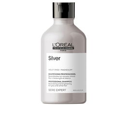 L'Oréal Professionnel Paris Shampoing Argent 300 ml Anti-Reflets Jaunes Cheveux Gris Blancs