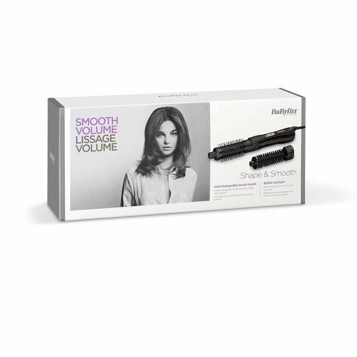 Babyliss AS82E Shape & Smooth Brosse Soufflante - Black