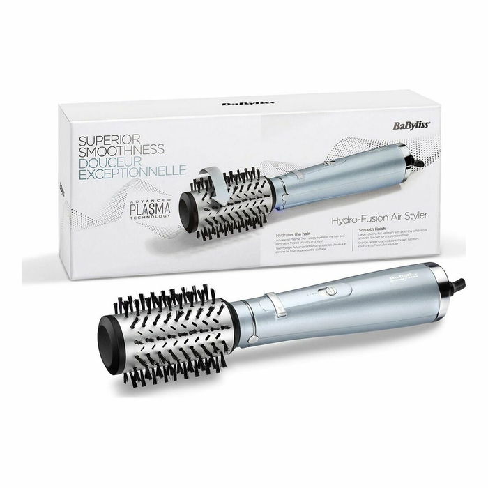 Babyliss Brosse Rotative AS773E Hydro-Fusion 50mm avec Technologie Plasma Ionique, Coiffage et Volume
