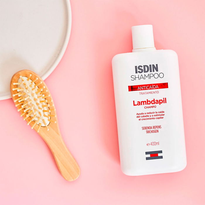 Isdin Shampoing Anticaída 400 ml avec Serenoa Repens et Trichogen pour la Croissance Capillaire
