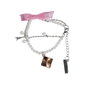 Inca Bracelet en perles blanches avec pendentifs Tour Eiffel