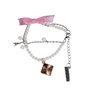 Inca Bracelet en perles blanches avec pendentifs Tour Eiffel