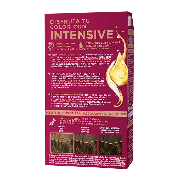 Palette Teinture Intensive #6.1 Blond Cendré Foncé Coloration Permanente Cheveux Femme Crème 1 unité