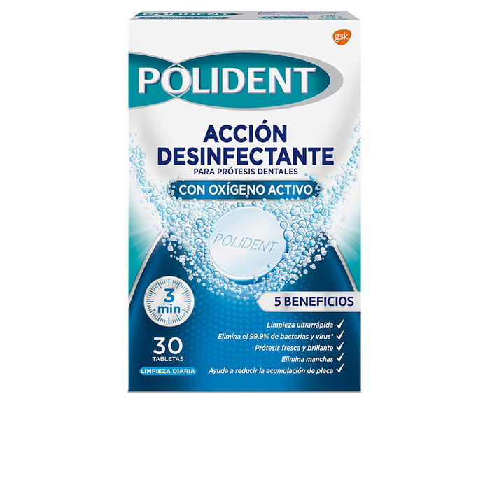 Polident Pastilles de Nettoyage Original 30 Unités Polident Pastilles de Nettoyage Original 30 Unités