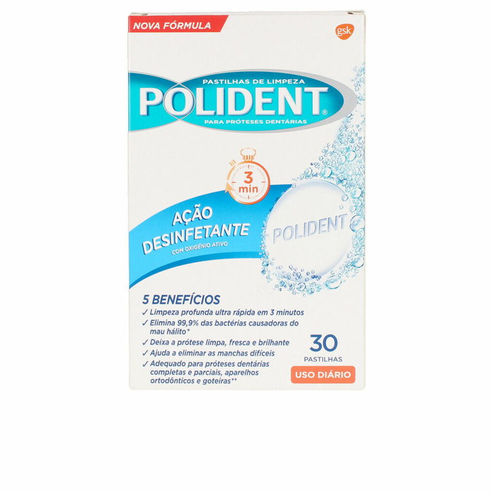Polident Pastilles de nettoyage Original 30 unités