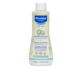 Mustela Shampoing Doux Bébé-Enfant Cheveux Fins et Sensibles - Formule sans larmes - Enrichi à l'huile d'avocat et camomille - 500 ml