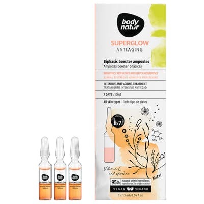 BODY NATUR Ampoules Booster Bifasiques Superglow 7 Unités BODY NATUR Ampoules Booster Bifasiques Superglow 7 Unités