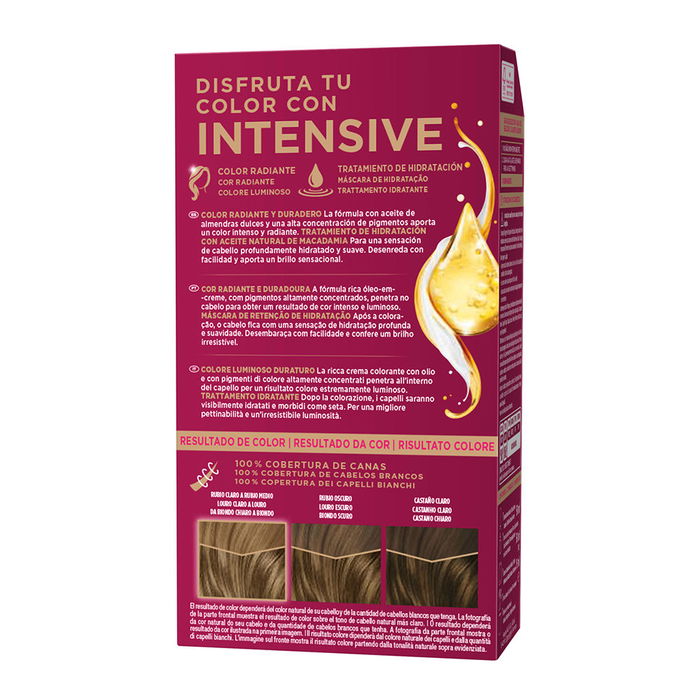 Palette Coloration Permanente Intensive #6-Rubio Oscuro - Cheveux Bruns Foncés, 1 unité