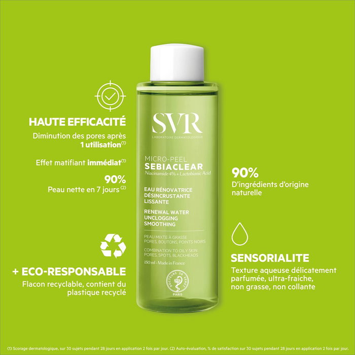 SVR SEBIACLEAR micro-peel 150 ml SVR SEBIACLEAR micro-peel 150 ml