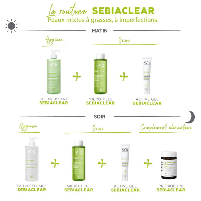 SVR SEBIACLEAR micro-peel 150 ml SVR SEBIACLEAR micro-peel 150 ml