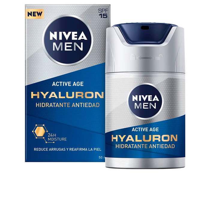 Nivea MEN ACTIVE AGE Soin Anti-Rides Hydratant DNAge pour Homme, 50 ml Nivea MEN ACTIVE AGE Soin Anti-Rides Hydratant DNAge pour Homme, 50 ml