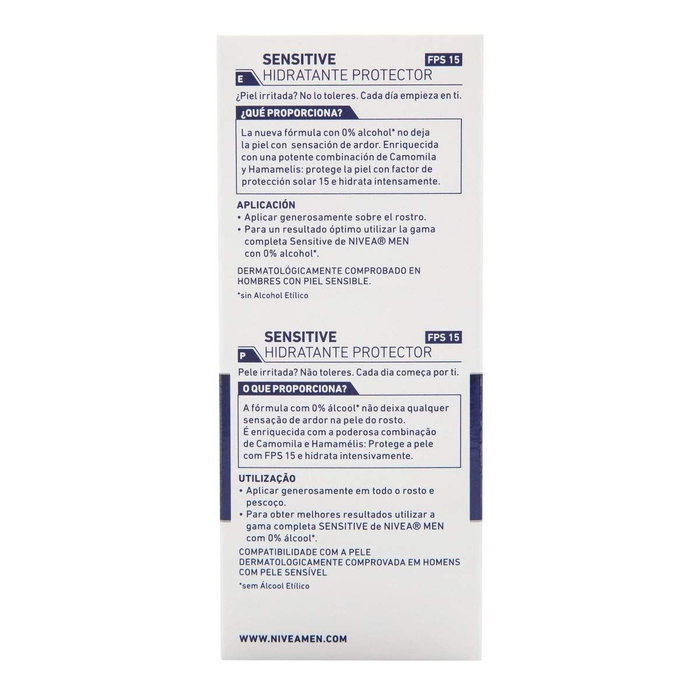 Nivea MEN SENSITIVE Protecteur Hydratant SPF15 75 ml Nivea MEN SENSITIVE Protecteur Hydratant SPF15 75 ml