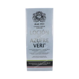 Azufre Veri Lotion Anti-chute 400 ml pour Cheveux Gras - Lutte contre Chute, Pellicules et Excès de Sébum
