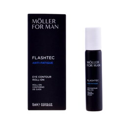 Anne Möller Roll-On Contour des Yeux Anti-Fatigue pour Homme - Anti-cernes, Anti-poches, à la Caféine et Niosomes Élastiques, 15 ml