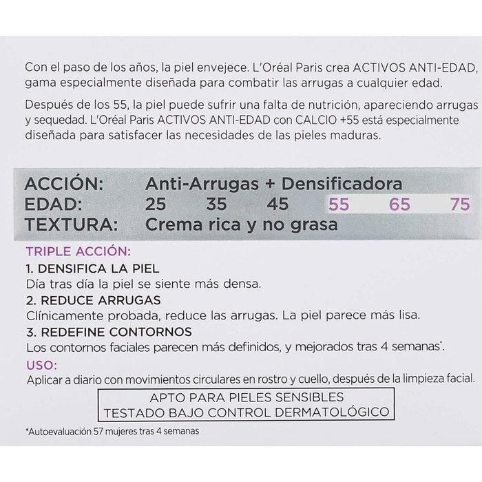 L'Oréal Paris Crème Anti-Rides Expert Calcium +55 50 ml