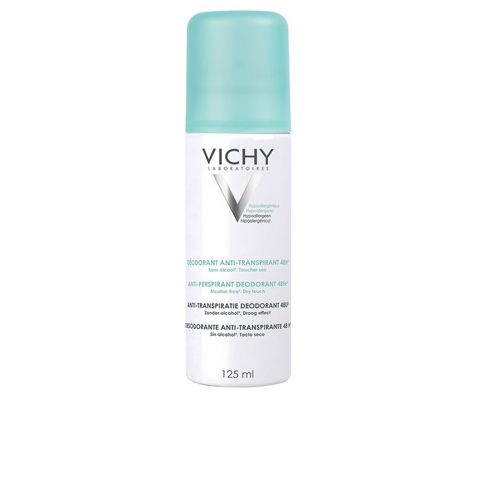 Vichy DEO Anti-Transpirant 24h Spray sans alcool 125 ml pour peaux sensibles Vichy DEO Anti-Transpirant 24h Spray sans alcool 125 ml pour peaux sensibles
