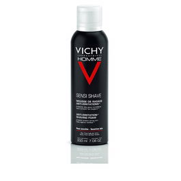 Vichy Homme Mousse à Raser Anti-Irritations pour Peaux Sensibles 200 ml