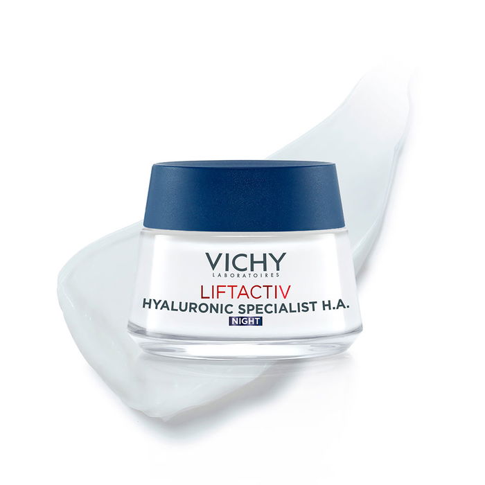 Vichy LIFTACTIV HYALURONIC SPECIALIST Crème de nuit HA à l'acide hyaluronique - Soin Anti-Rides Fermeté 50 ml