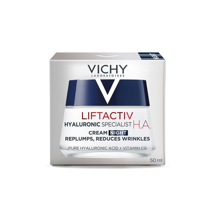 Vichy LIFTACTIV HYALURONIC SPECIALIST Crème de nuit HA à l'acide hyaluronique - Soin Anti-Rides Fermeté 50 ml