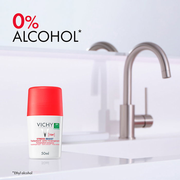 Vichy STRESS RESIST Traitement Anti-transpirant 72h Roll-on 50 ml Peaux Sensibles