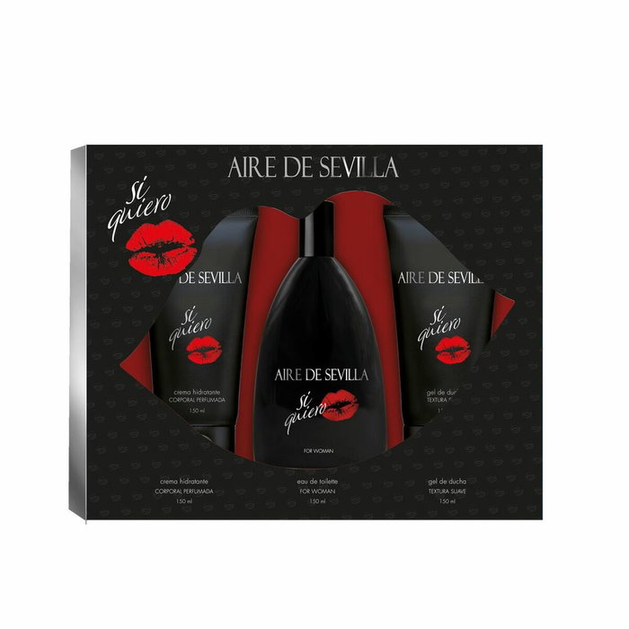Aire Sevilla Si Quiero Eau de Toilette GourmandFloral Lot de 3 pièces