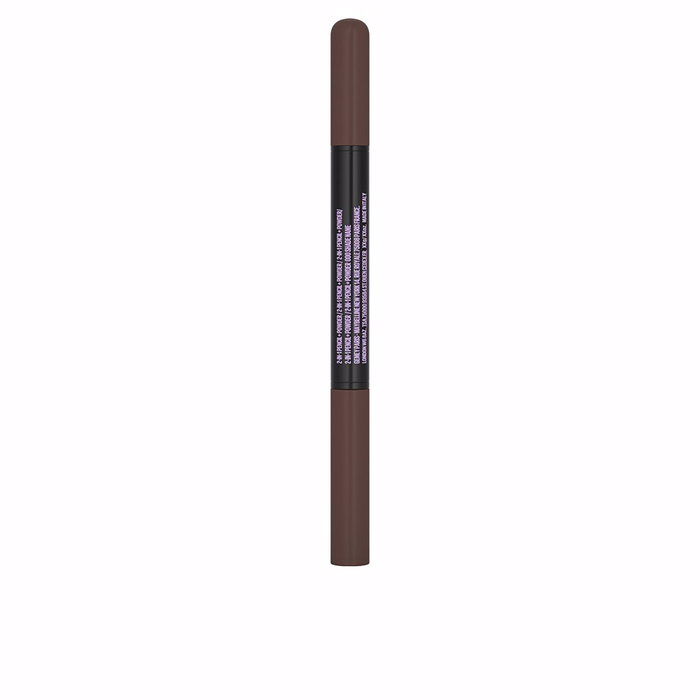 Maybelline Duo Satiné EXPRESS BROW #04-Dark Brown Crayon et Poudre pour Sourcils Naturels