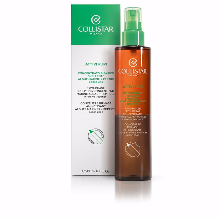 Collistar ATTIVI PURI Concentré Biphasique Réducteur Algues Marines + Peptides Soin Corps Femme 200 ml