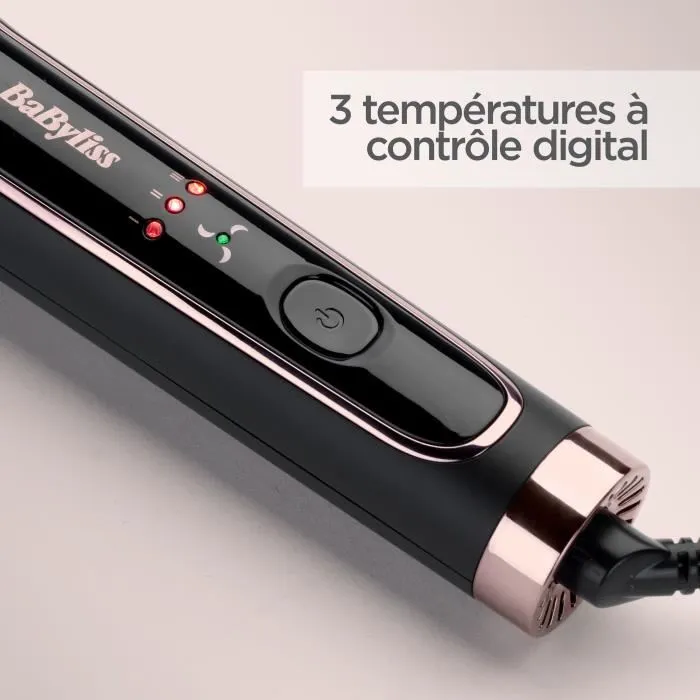 Babyliss C112E Curl Styler Luxe Fer à boucler céramique noir et or rose Babyliss C112E Curl Styler Luxe Fer à boucler céramique noir et or rose